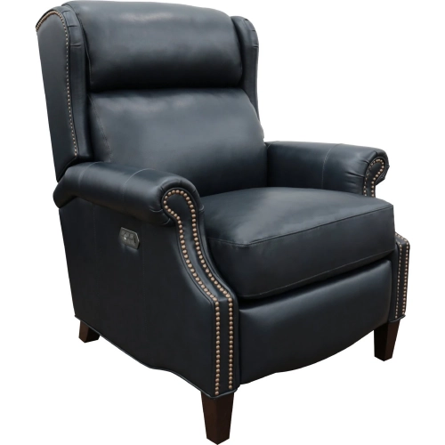 Philadelphia Power Recliner in Shoreham Blue Leather